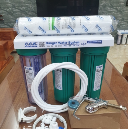 Bộ 4 cấp CCK xanh + Vòi cổ thấp