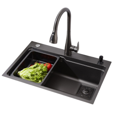 Chậu rửa chén Aladinn A7546 NANO BLACK